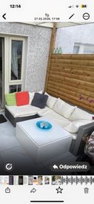 Rattan garden corner sofa