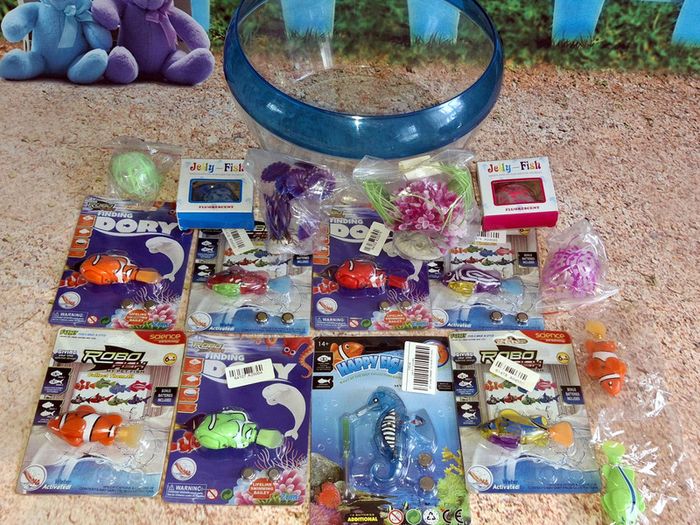 Bundle - Aquarium Robo Fishes Jellyfishes Robo Seahorse Aqua Plants RF101