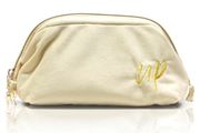 Cream Luxury Velvet Cosmetics Bag