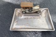 Vintage Tray with Car Figurine