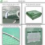 Polytunnel Greenhouse 3x2x2m  Poly Tunnels Gardening Walk In Pollytunnel Tent with Steel Frame Image 4