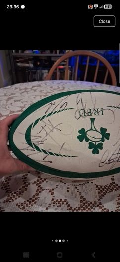 Signed ireland Gilbert rugby ball
