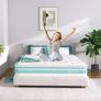 TeQsli Double Mattress 7-Zone Gel Memory Foam, 10 Inch Pocket Sprung Hybrid Image 2