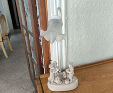 Vintage Bisque Figurine Table Lamp