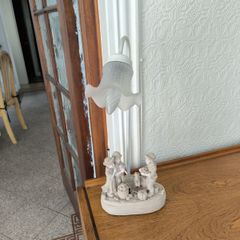 Vintage Bisque Figurine Table Lamp