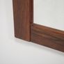Vintage Swedish Minimalist Rosewood Mirror, 1960s Image 8