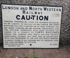 London & North Western Railway Cast Iron Trespass Sign (December 1883)
