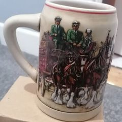 Collectable Budweiser  world famous clydesdales beer stein 1991 collectable