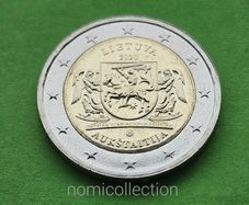 Lithuania 2020 year - AUKSTAITIJA - Uncirculated 2 Euro coin.