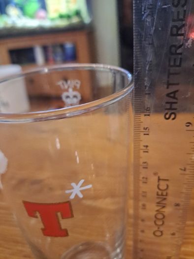 Vintage Tennents Lager pint glass