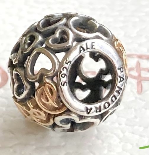 Pandora Disney Parks Exclusive Charm Open Works Hearts