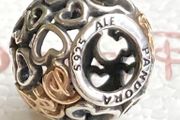 Pandora Disney Parks Exclusive Charm Open Works Hearts