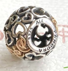 Pandora Disney Parks Exclusive Charm Open Works Hearts