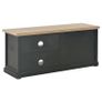 TV Cabinet Black 90x30x40 cm Wood Image 6