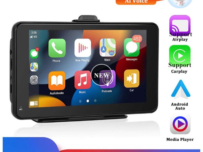 Universal 7'' Car Radio Multimedia Video Player Wireless Carplay And Wireless Android Auto Touch Screen