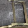 a antique solid brass fire fender date 1860 Image 4