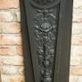 Ram-Head Wrought Iron Fireplace Surround with Timber Mantel Image 6