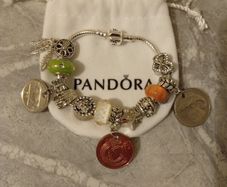 Pandora Bracelet with Old Irish Coins/Stainless steel/Silver Plated
