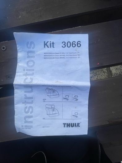 Thules 3066 Fixing Kit fix point Mercedes A B C class