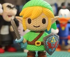 Link Inspired Crochet-Style Figure