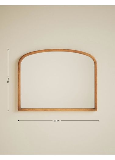 M&S arched wooden mirror