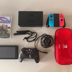 Nintendo Switch 32GB WITH Minecraft Game, Extra Controller, Carrying Case