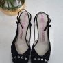 Stephanie Moreno Black peep-toe platform sling back heels - Sz 39 (Fit 6.5-7UK) - RRP 129 (New) Image 5