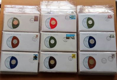 Mega collection of UNC coin & stamp covers | incl rarer coins