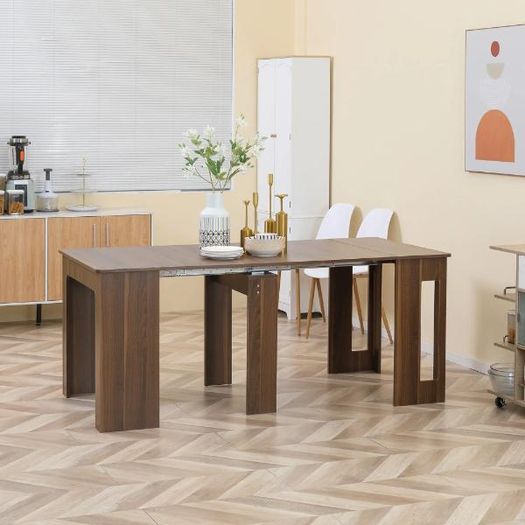 Fold-Out Extendable Dining Table