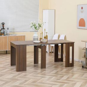 Fold-Out Extendable Dining Table