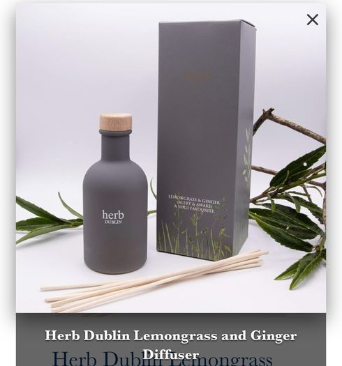 Herb Dublin Diffuser Lemongrass Made in Ireland
