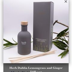 Herb Dublin Diffuser Lemongrass Made in Ireland