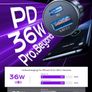 Car Charger Adapter USB C 54W 12V USB Socket [USBC 36W+USBA 18W] 60W USB C Cable PD3.0 Car Phone Charger Cigarette Lighter USB Charger for iPhone 16 Pro 16e Samsung S25 Ultra Car Accessories Image 4