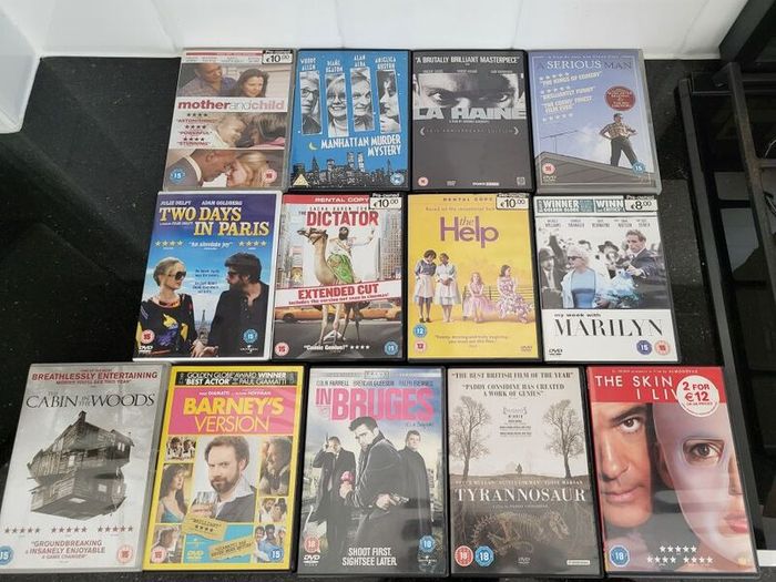 13 films on DVD - price is for the lot
