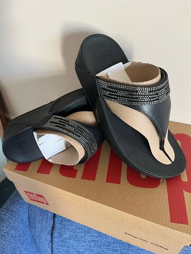 Fitflops Lulu Glitter Toe-Post Sandals