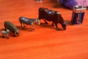 Farm animals vintage metal