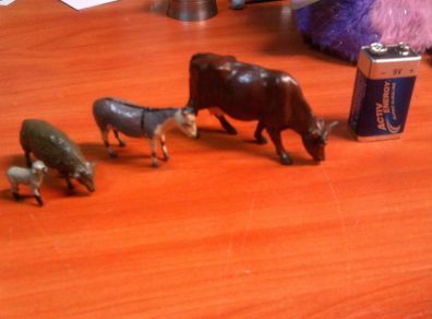 Farm animals vintage metal