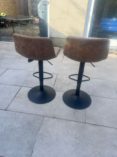 Adjustable Bar Stools Set of 2