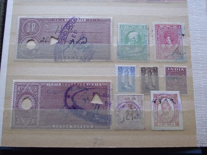 A nice collection of Stamps from India, presented in the album #7