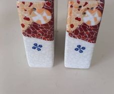 Antoni Gaudi Mosaic Design  Park Quill  Salt and Pepper Set