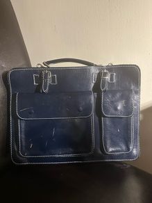 Vintage Leather Briefcase Bag
