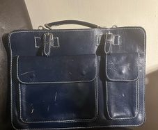 Vintage Leather Briefcase Bag