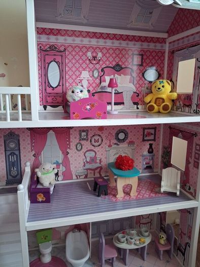 Large Dolls House with Furniture (Collect from Stillorgan)