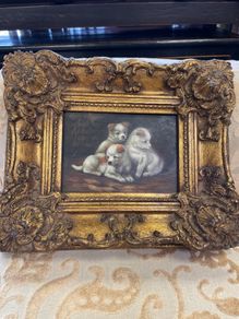 Antique-style oil painting