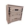 Grey Textured 3 Drawer Chest Image 3