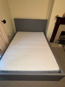 Double Bed Frame IKEA Mattress Excellent Condition