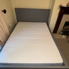 Double Bed Frame IKEA Mattress Excellent Condition