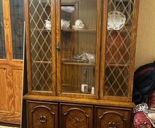 solid wood display cabinet