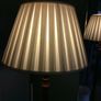 Antique Brown Solid Wood Tall Floor Lamp with a choice of lampshades Image 9