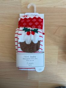 new next baby tights 2 pack 1.5-2 years Christmas